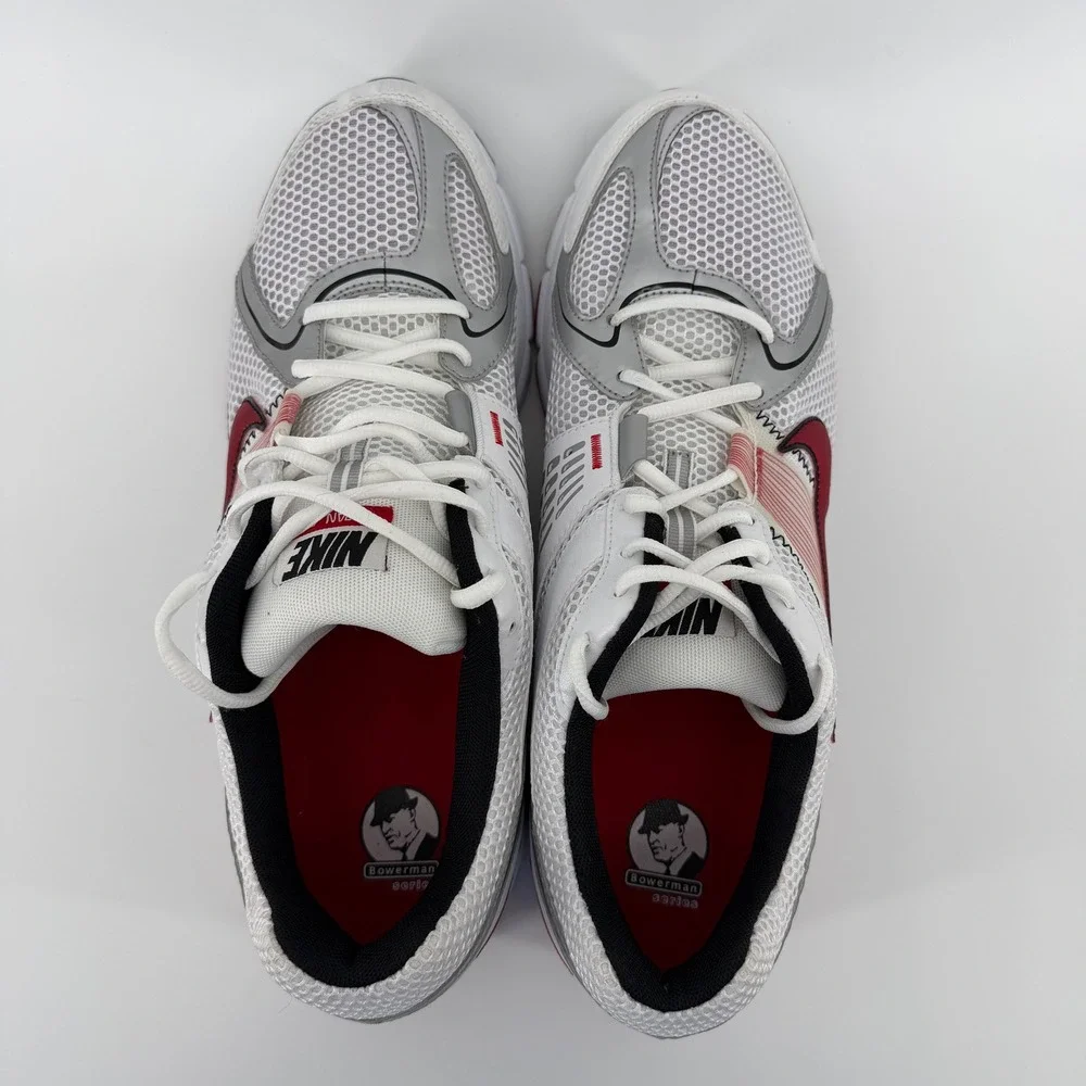 Nike Air Span 6 Mens 14 White Red Silver Bowerman Series 344552-161 Vintage 2008